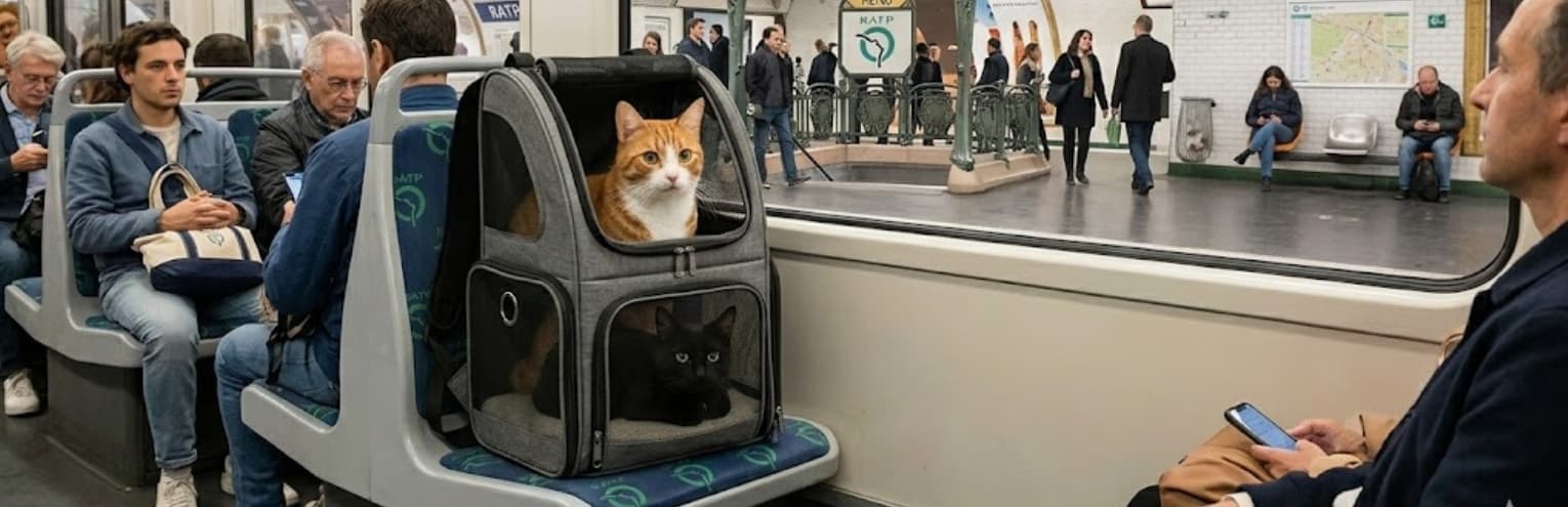 Chat et transports en commun à Paris : toutes vos questions répondues Image