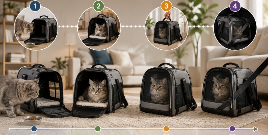 Comment habituer son chat au sac de transport ? La méthode progressive en 4 semaines Image
