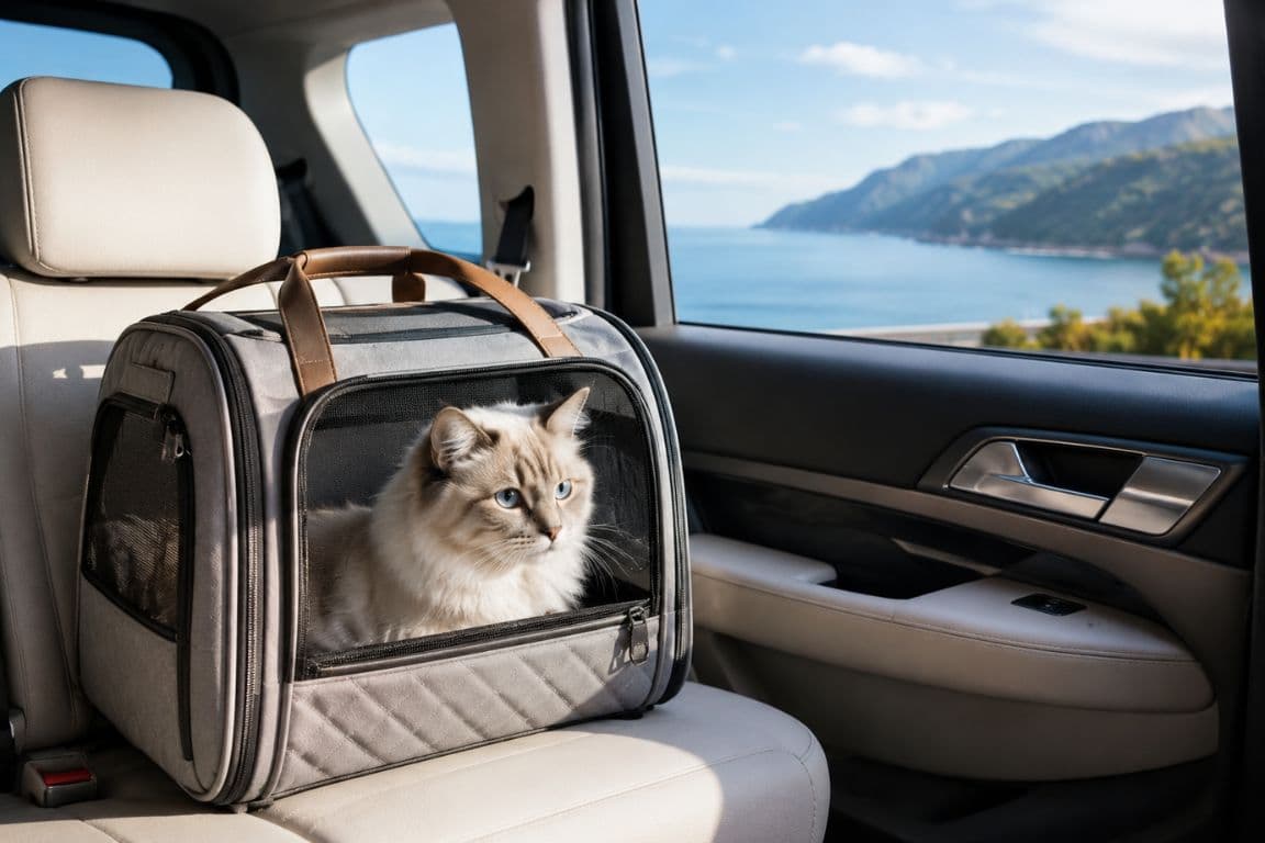 Quelles races de chats s'adaptent le mieux au transport et au voyage ? Image