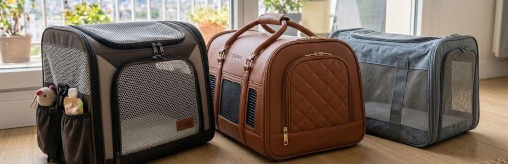 Sac transport chat : tissu, maille ou cuir végan ? Quel matériau choisir en 2026 ? Image