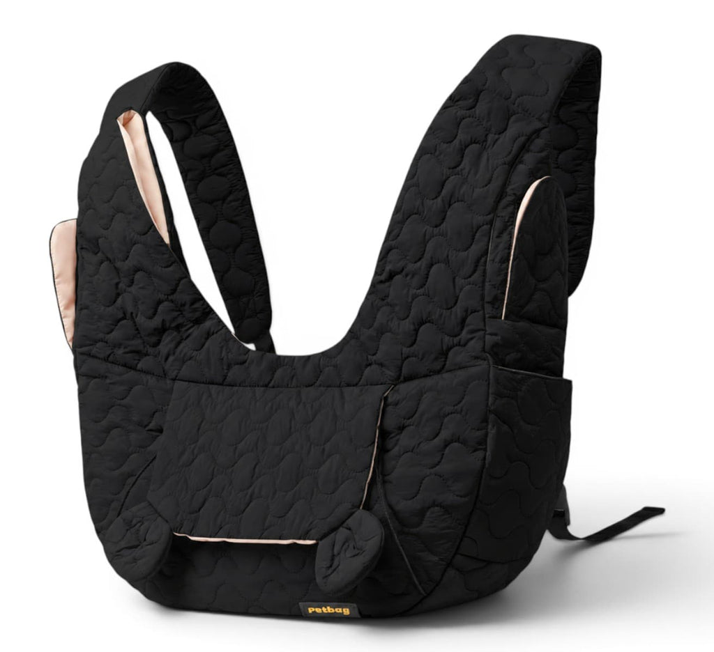 sac ventral pour chat noir