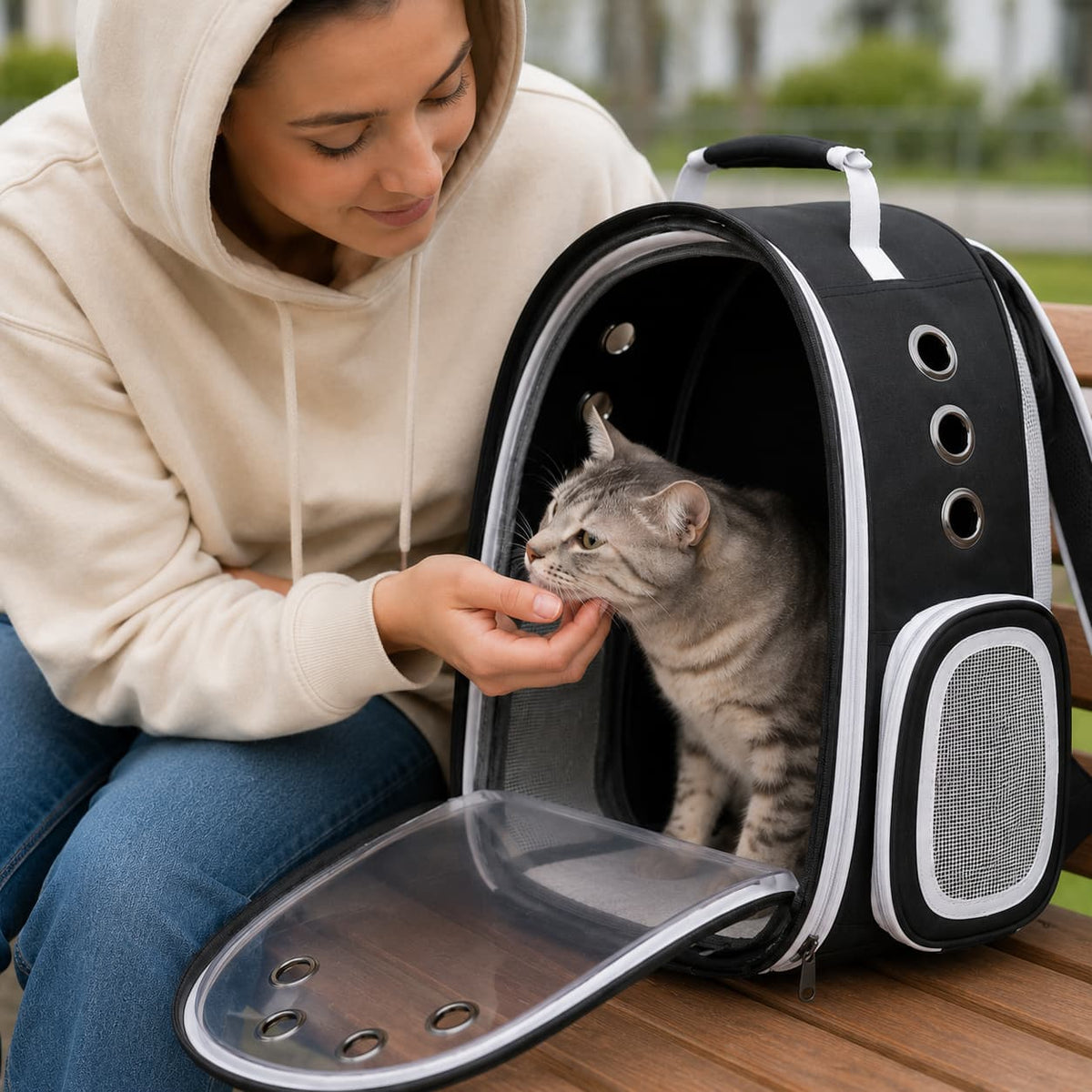 sac à dos chat bulle