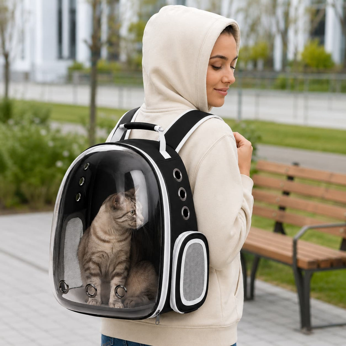 sac à dos chat bulle