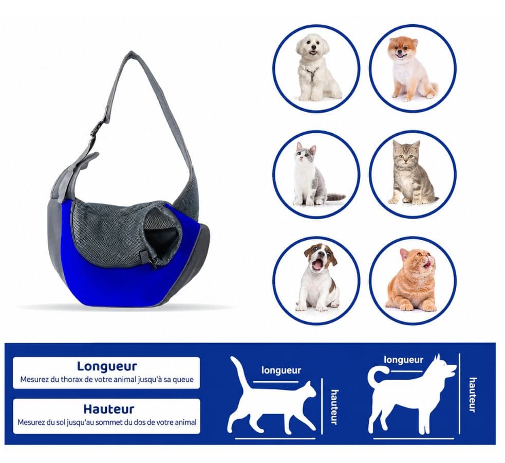 sac bandoulière chat 