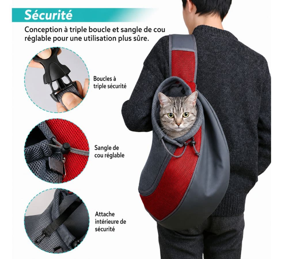 sac bandoulière chat Image
