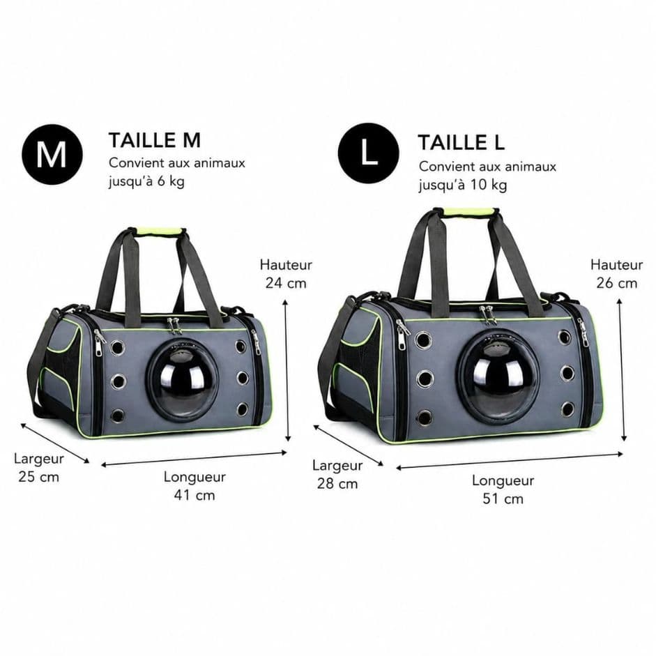 sac de transport bulle pour chat