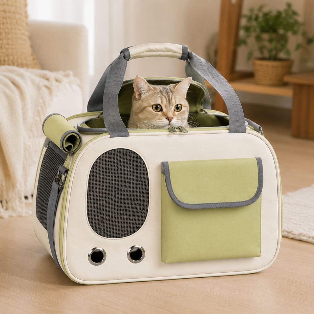 sac de transport portable pour chat