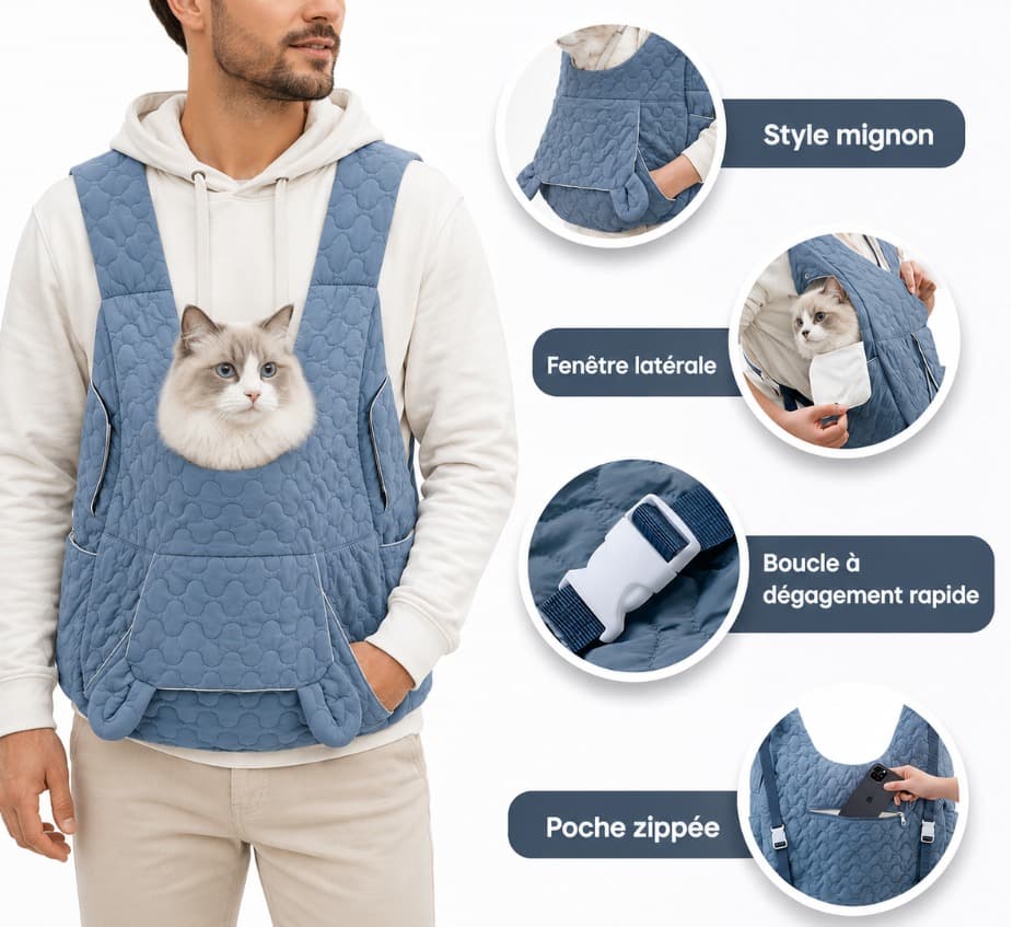 sac ventral pour chat